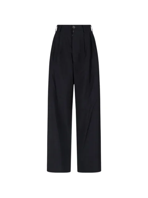 Uma Wang pleated trousers Black UW3018