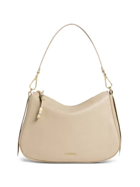 Coccinelle medium Nory grained-leather shoulder bag Neutrals E1U45130101