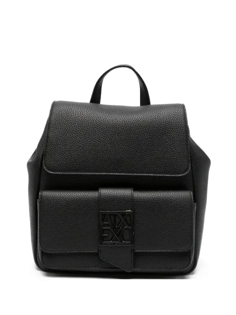 Armani Exchange Suzy pebbled leather backpack Black XW002591AF11902UC001