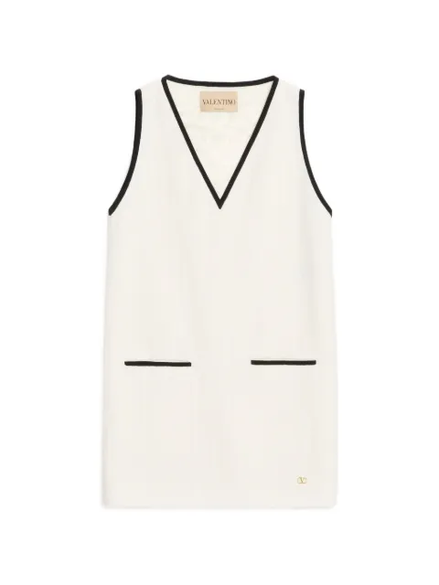 Valentino Garavani midi dress in canestrello cotton tweed Neutrals BVAL75ACV