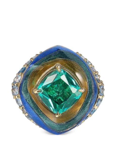 Anabela Chan Ocean Sugarloaf crystal-embellished ring Gold ACFG11RSYGPT6