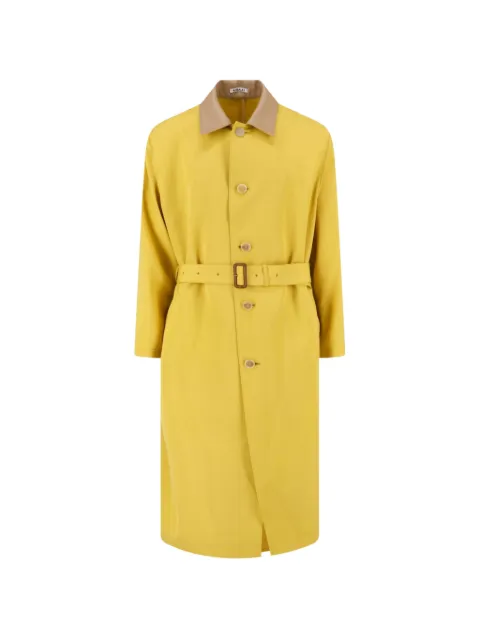 Auralee belted trench coat Yellow A26SC01WC