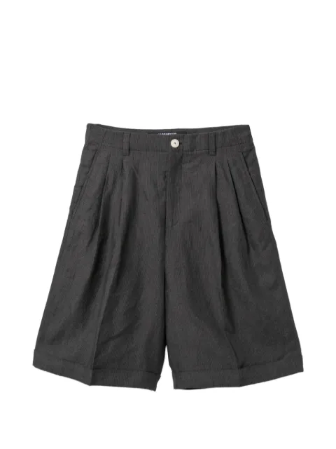 Jacquemus pleated turn-up trousers Grey PAW0810MQGYX048