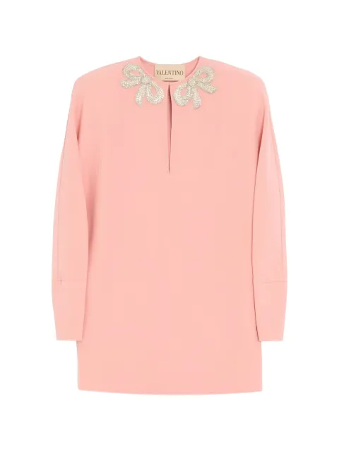 Valentino Garavani embroidered Cady Couture short dress Pink BVAKN61MM