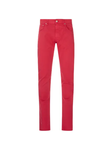 PT Torino logo-patch slim-fit trousers Red PP05Z0PU48T0