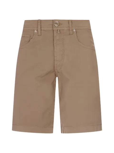 Jacob Cohën logo-patch shorts Brown JUMOE001036S2544