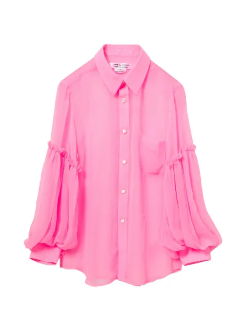 Comme Des Garçons Comme Des Garçons ruffled shirt Pink RQB018