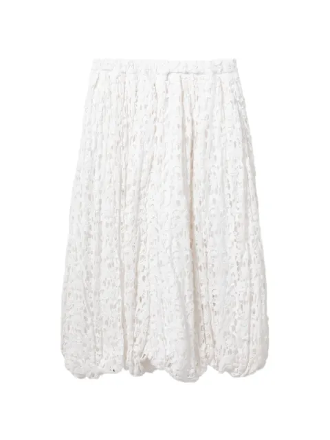 Comme Des Garçons cutwork cropped trousers White CAXPTGQP028XQWHX00S