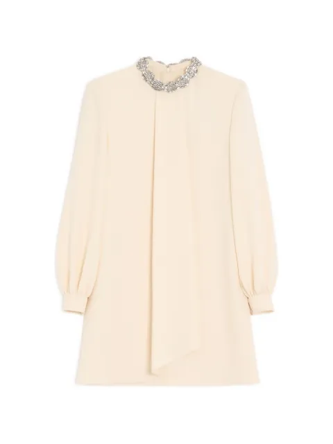 Valentino Garavani crystal-embellished mini dress Neutrals BVAKJ51MM