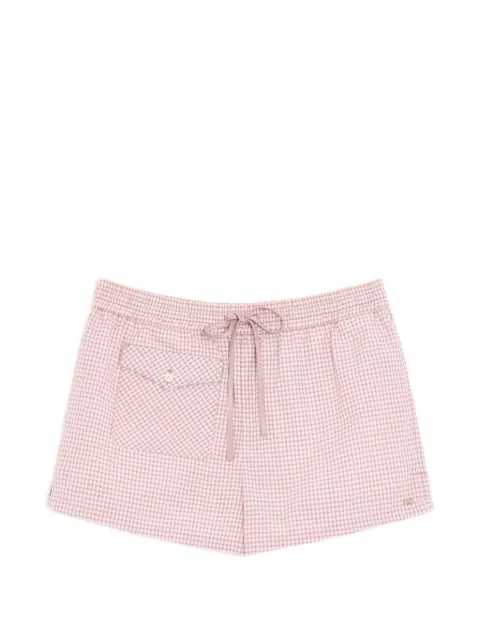 Valentino Garavani check pattern shorts Pink BRF365ACD