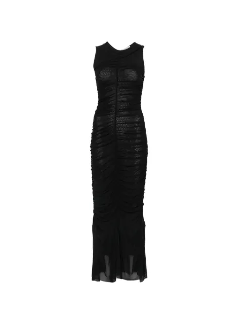 Viktor & Rolf ruched-detail maxi dress Black WD0570099426