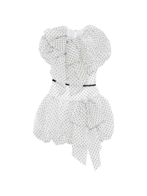 Viktor & Rolf Pumpkin polka-dot mini dress White WD0610011426