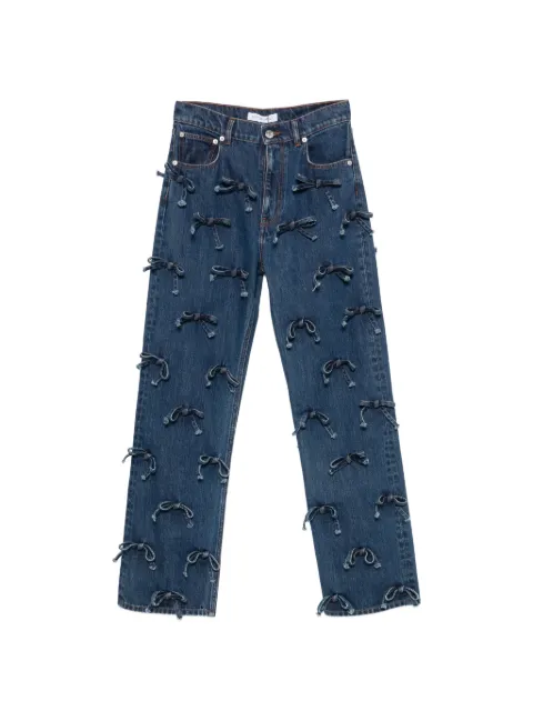 Viktor & Rolf bow-embellished jeans Blue WB0640028426