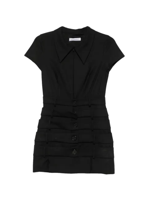 Viktor & Rolf multi-layer buttoned mini dress Black WD0520099426