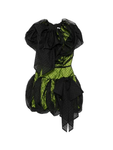 Viktor & Rolf polka-dot ruffled mini dress Black WD0610020426