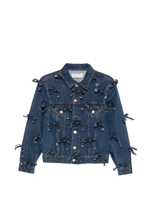 Viktor & Rolf bow-embellished denim jacket Blue WO03500