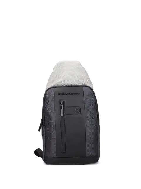 PIQUADRO logo-detail sling backpack Grey CA4536BR2SGRN