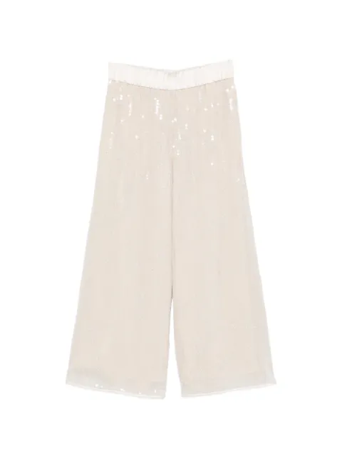 Peserico sequin-embellished pants Neutrals A04012F03702