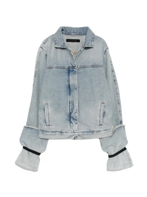 ALAINPAUL folded-sleeve denim jacket Blue S5WDEJA01