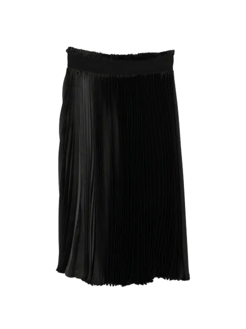 ALAINPAUL pleated midi skirt Black S5WSK20