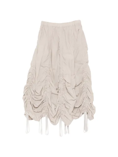Lauren Manoogian ruched drawstring skirt Neutrals SPF26B2751W223