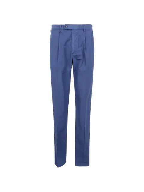 Incotex pleated straight-leg trousers Blue 1W000390492