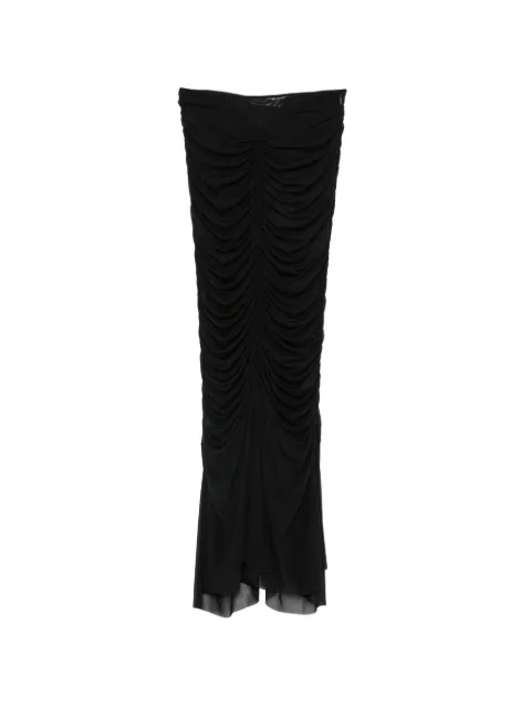 Viktor & Rolf ruched maxi skirt Black WB0620099426