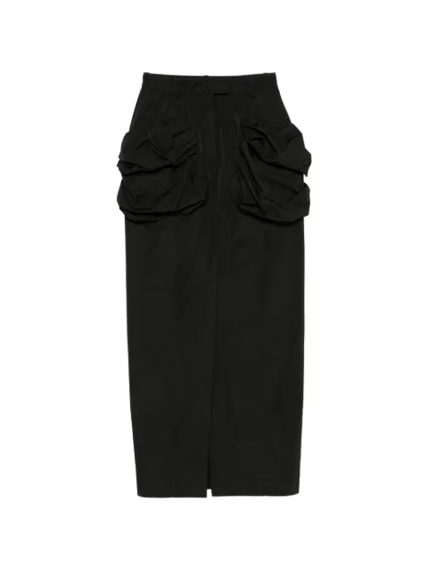 Viktor & Rolf pleated-pocket maxi skirt Black WB0460099426