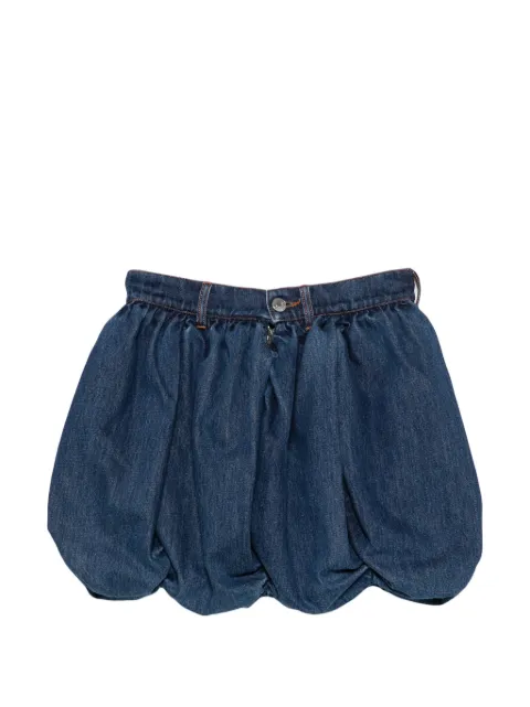 Viktor & Rolf Pumpkin bubble-hem mini skirt Blue WB05400