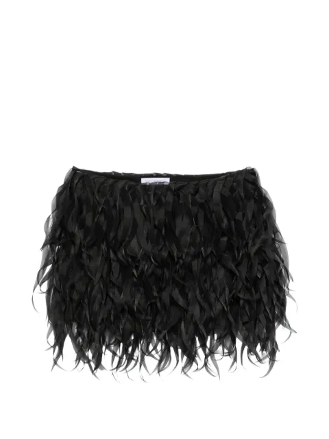 Viktor & Rolf feather-effect mini skirt Black WB0420199426