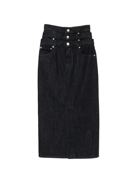 Viktor & Rolf triple-layer denim skirt Blue WB0560058426