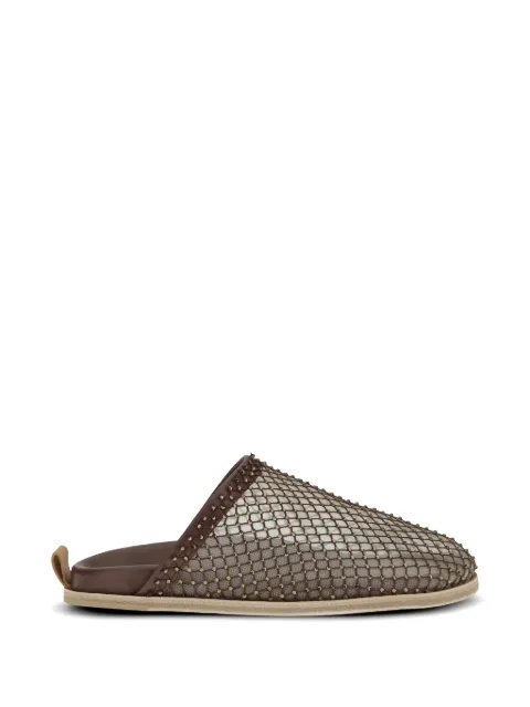 Forte Forte strass mesh sandals Brown 14718MYSHOES