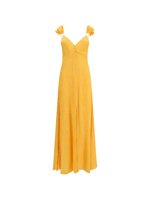 Forte Forte Les Fils D'argent jacquard maxi dress Yellow 14892MYDRESS