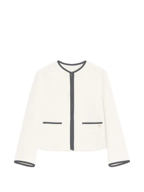 Valentino Garavani canestrello cotton tweed jacket White BCE610ACV