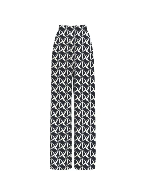 DIARRABLU geometric-print trousers Black PLEE0ZHY08