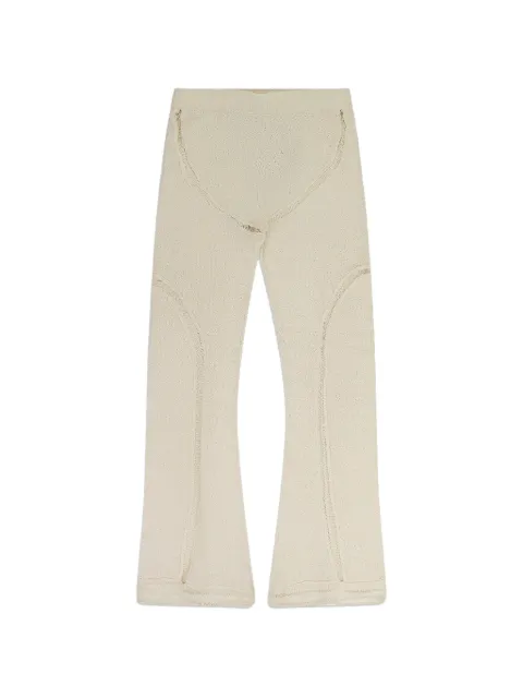 RHUDE flared knitted trousers Neutrals RHDWBTM