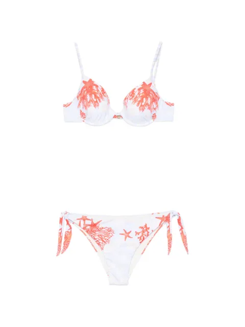 Mazzei starfish-print side-tie bikini Blue 6CS186CS36