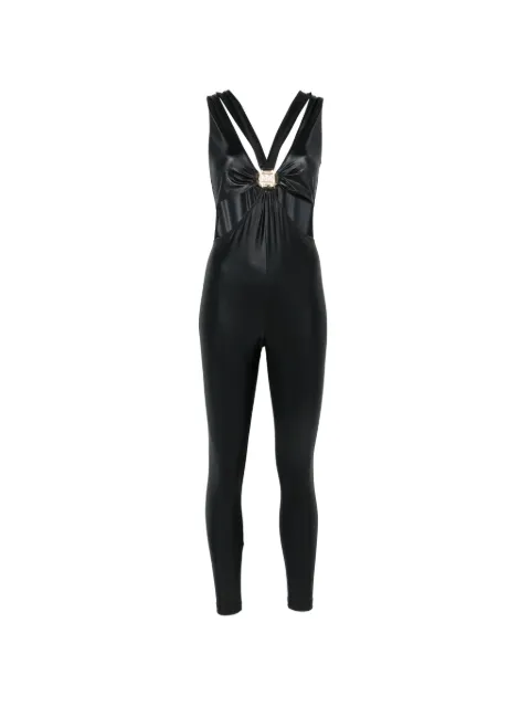 Mazzei cut-out logo-plaque jumpsuit Black LT78