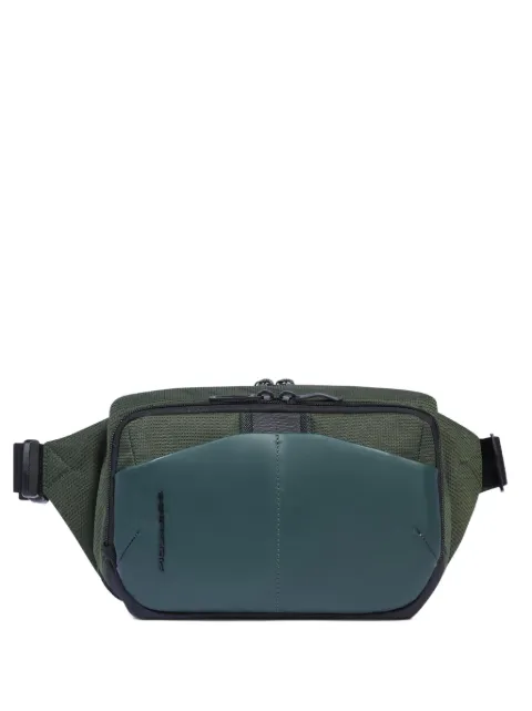 PIQUADRO logo-embossed belt bag Green CA6633S137