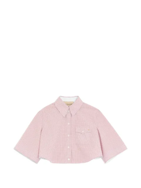 Valentino Garavani shirt with checked-pattern Pink BAA0J2ACD
