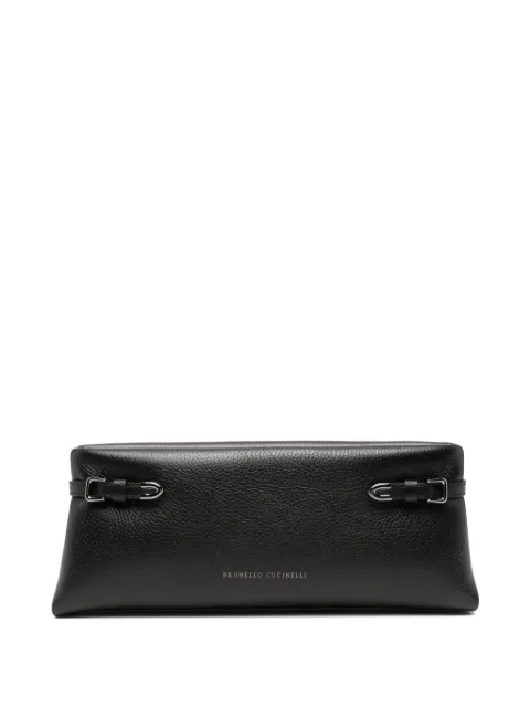 Brunello Cucinelli leather clutch bag Black MBDKB2785PC101