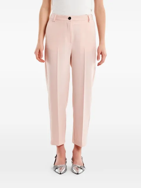VICOLO pressed-crease tailored trousers Pink TAB0249