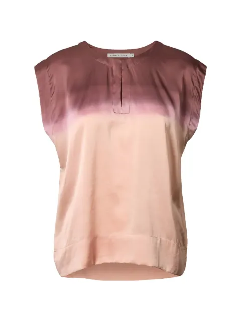 RABENS SALONER Rosalyn Horizon blouse ombré-effect satin blouse Pink W26181102