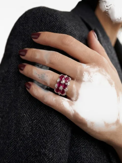 HYT Jewelry ruby and diamond ring Silver R1338HR