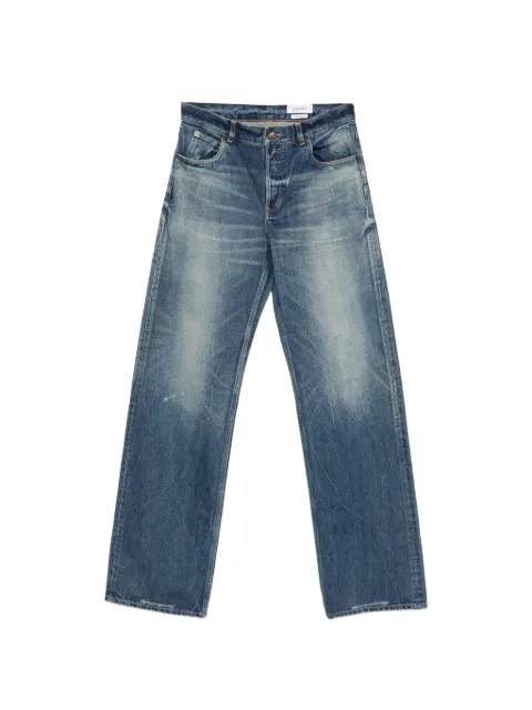 Alexander McQueen button-fastening faded jeans Blue 873555QYAB1