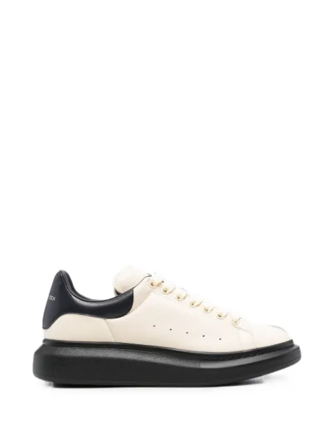 Alexander McQueen Oversized leather sneakers Neutrals 869978WIAKL