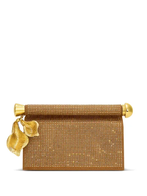 JW Pei Holly crystal-embellished pendant clutch bag Neutrals 7C528