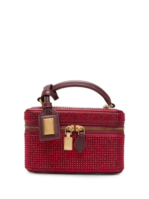 JW Pei Cleo crystal-embellished clutch bag Red 2T32140