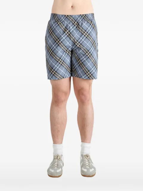 Burberry Check swim shorts Blue 8121376