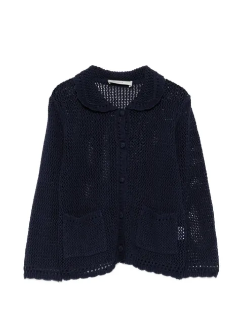 DUNST long-sleeves cardigan Blue UDSW6B221N2